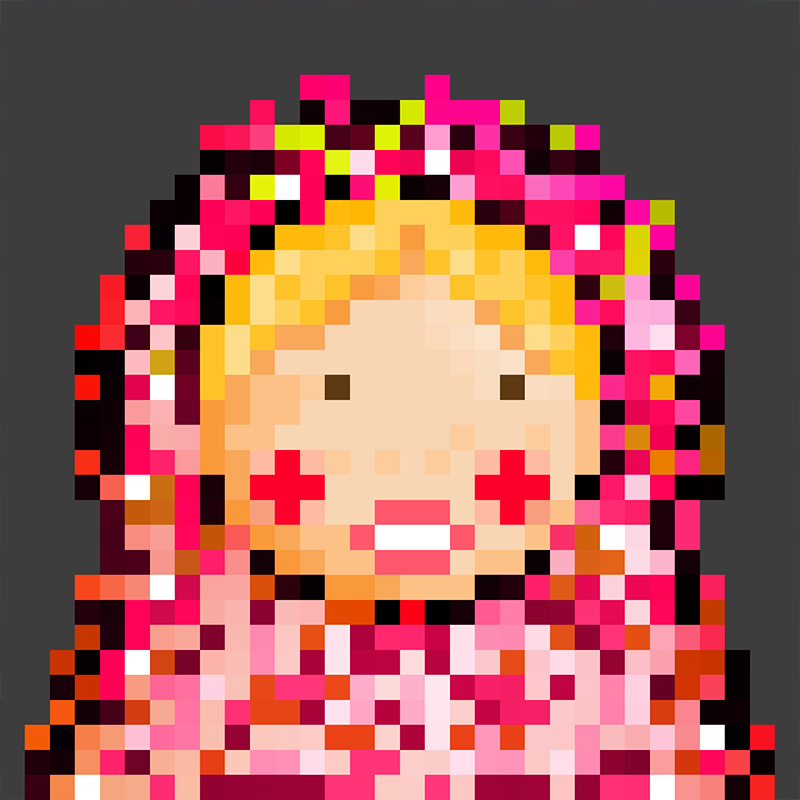 NFT Matryoshka №11 in Pixel Art Style by Igor Sorokin. TON blockchain. НФТ Матрешка в пиксельном стиле №11. Автор Игорь Сорокин. Блокчейн ТОН.