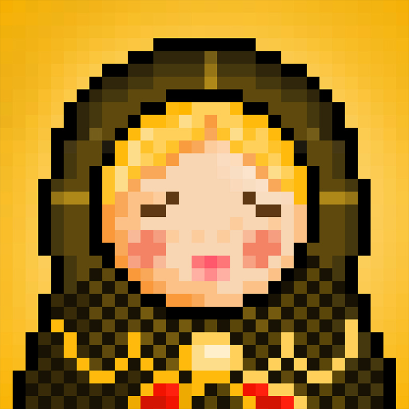 NFT Matryoshka №17 in Pixel Art Style by Igor Sorokin. TON blockchain. НФТ Матрешка в пиксельном стиле №17. Автор Игорь Сорокин. Блокчейн ТОН.