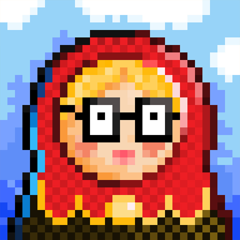 NFT Matryoshka №18 in Pixel Art Style by Igor Sorokin. TON blockchain. НФТ Матрешка в пиксельном стиле №18. Автор Игорь Сорокин. Блокчейн ТОН.