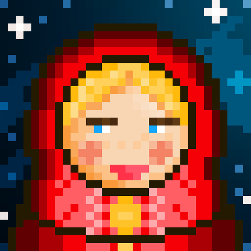 NFT Matryoshka №19 in Pixel Art Style by Igor Sorokin. TON blockchain. НФТ Матрешка в пиксельном стиле №19. Автор Игорь Сорокин. Блокчейн ТОН.