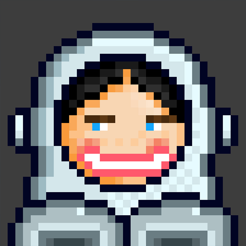 NFT Matryoshka №23 in Pixel Art Style by Igor Sorokin. TON blockchain. НФТ Матрешка в пиксельном стиле №23. Автор Игорь Сорокин. Блокчейн ТОН.