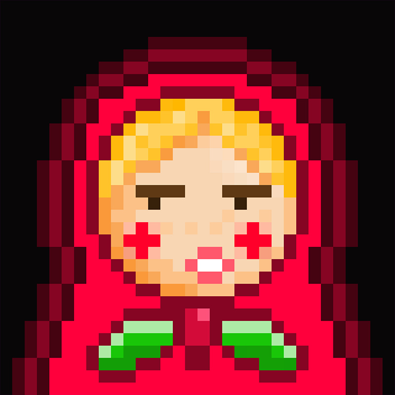 NFT Matryoshka №30 in Pixel Art Style by Igor Sorokin. TON blockchain. НФТ Матрешка в пиксельном стиле №30. Автор Игорь Сорокин. Блокчейн ТОН.