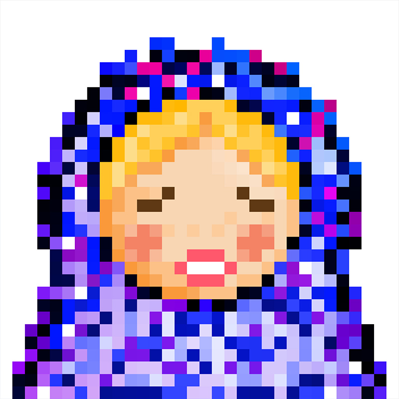 NFT Matryoshka №32 in Pixel Art Style by Igor Sorokin. TON blockchain. НФТ Матрешка в пиксельном стиле №32. Автор Игорь Сорокин. Блокчейн ТОН.