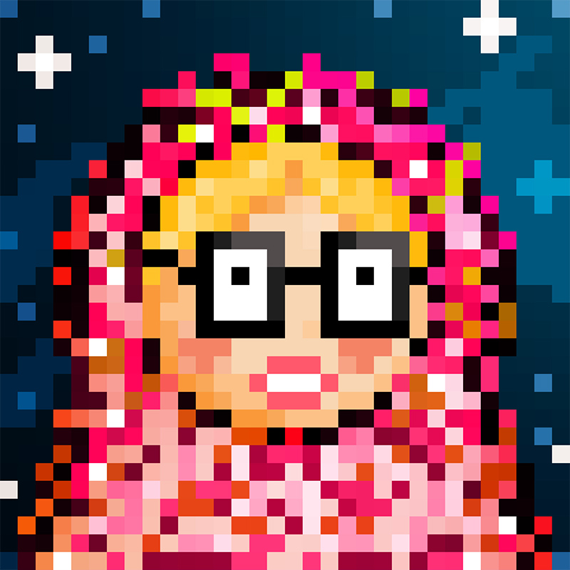 NFT Matryoshka №33 in Pixel Art Style by Igor Sorokin. TON blockchain. НФТ Матрешка в пиксельном стиле №33. Автор Игорь Сорокин. Блокчейн ТОН.