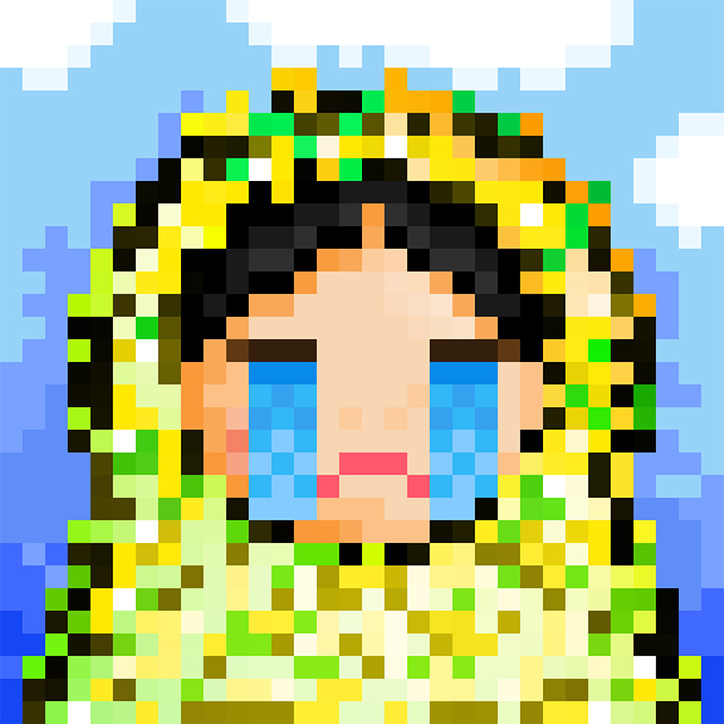 NFT Matryoshka №36 in Pixel Art Style by Igor Sorokin. TON blockchain. НФТ Матрешка в пиксельном стиле №36. Автор Игорь Сорокин. Блокчейн ТОН.