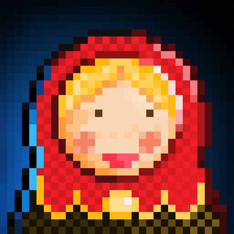 NFT Matryoshka №39 in Pixel Art Style by Igor Sorokin. TON blockchain. НФТ Матрешка в пиксельном стиле №39. Автор Игорь Сорокин. Блокчейн ТОН.