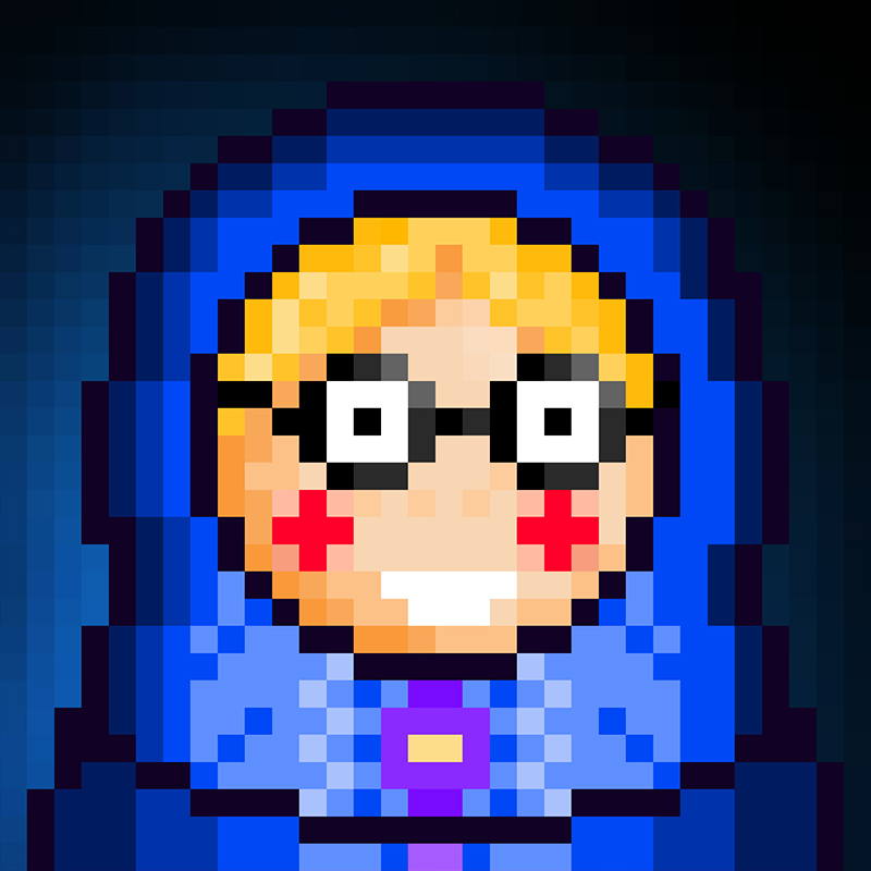 NFT Matryoshka №41 in Pixel Art Style by Igor Sorokin. TON blockchain. НФТ Матрешка в пиксельном стиле №41. Автор Игорь Сорокин. Блокчейн ТОН.
