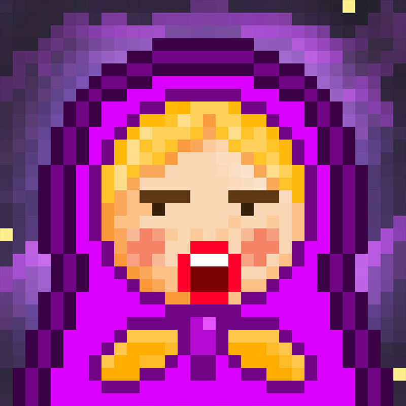 NFT Matryoshka №4 in Pixel Art Style by Igor Sorokin. TON blockchain. НФТ Матрешка в пиксельном стиле №4. Автор Игорь Сорокин. Блокчейн ТОН.