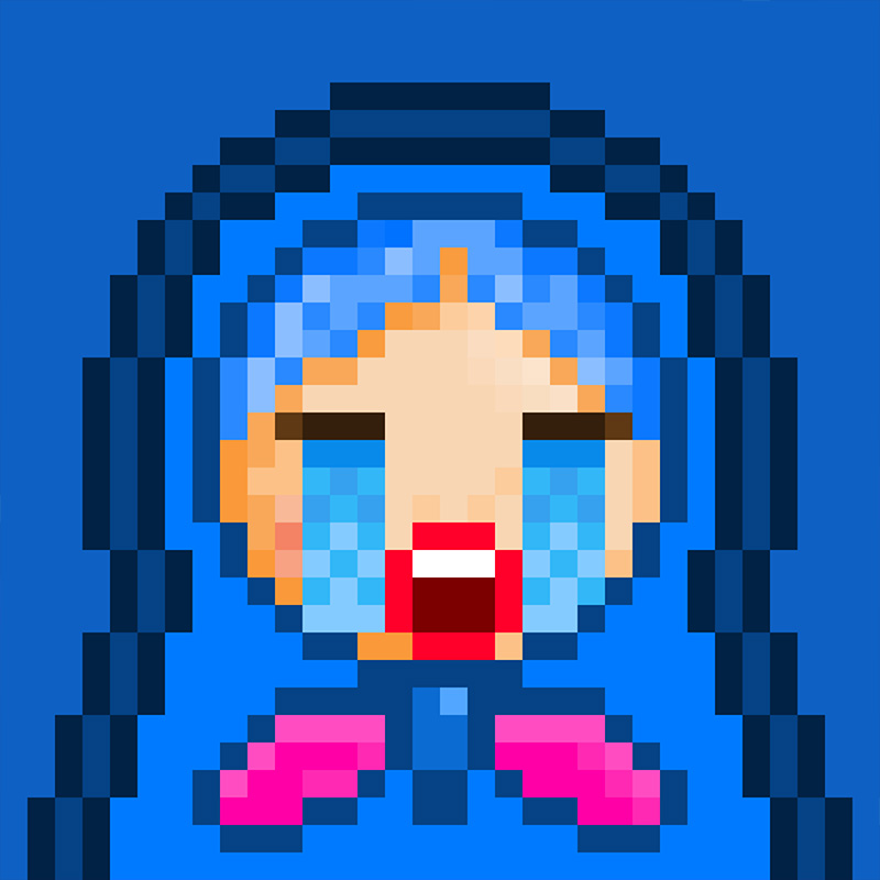 NFT Matryoshka №5 in Pixel Art Style by Igor Sorokin. TON blockchain. НФТ Матрешка в пиксельном стиле №5. Автор Игорь Сорокин. Блокчейн ТОН.