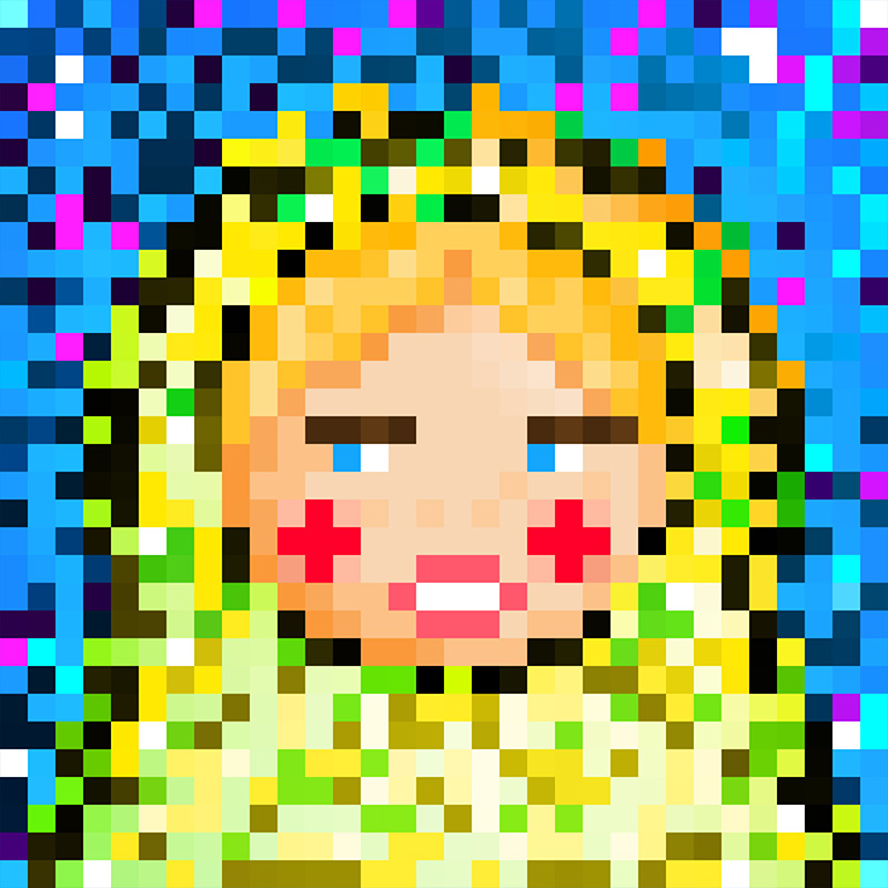 NFT Matryoshka №6 in Pixel Art Style by Igor Sorokin. TON blockchain. НФТ Матрешка в пиксельном стиле №6. Автор Игорь Сорокин. Блокчейн ТОН.