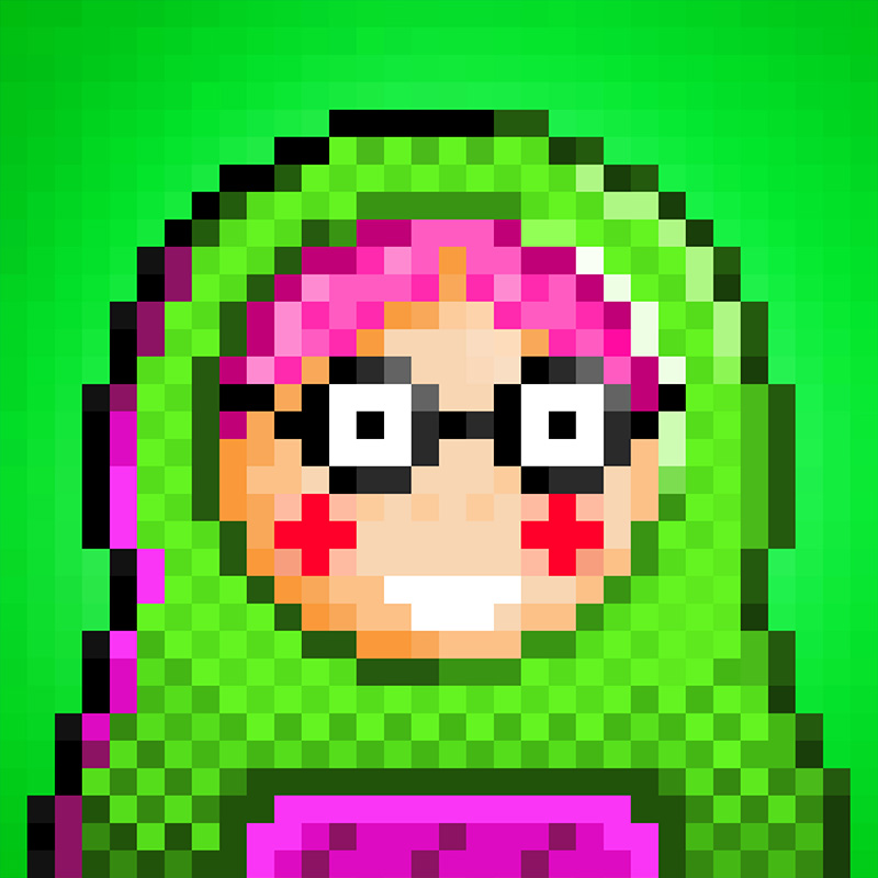 NFT Matryoshka №8 in Pixel Art Style by Igor Sorokin. TON blockchain. НФТ Матрешка в пиксельном стиле №8. Автор Игорь Сорокин. Блокчейн ТОН.